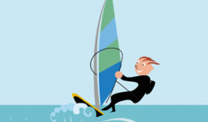 Sports de plage dessin animation