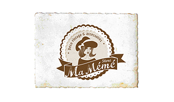 Logo dessin vintage boutique