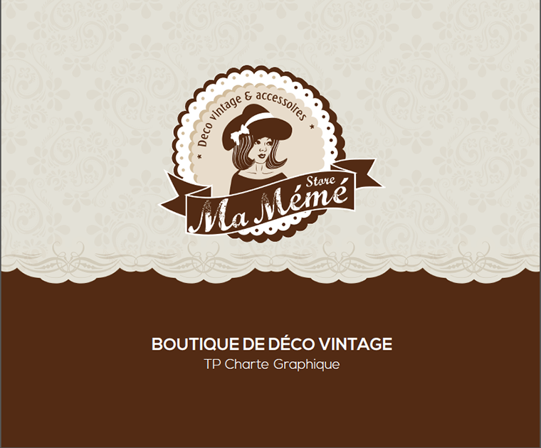 Logo dessin vintage boutique