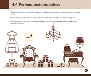 Logo dessin vintage boutique